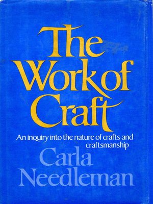 cover image of The Work of Craft